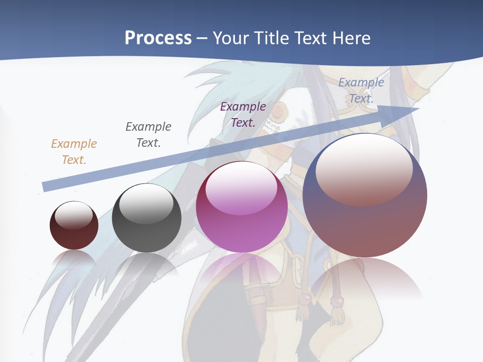 An Anime Character With A Sword In Her Hand PowerPoint Template