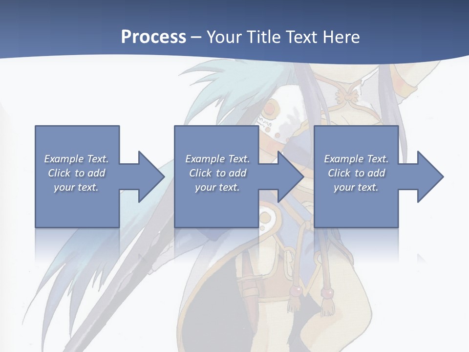 An Anime Character With A Sword In Her Hand PowerPoint Template