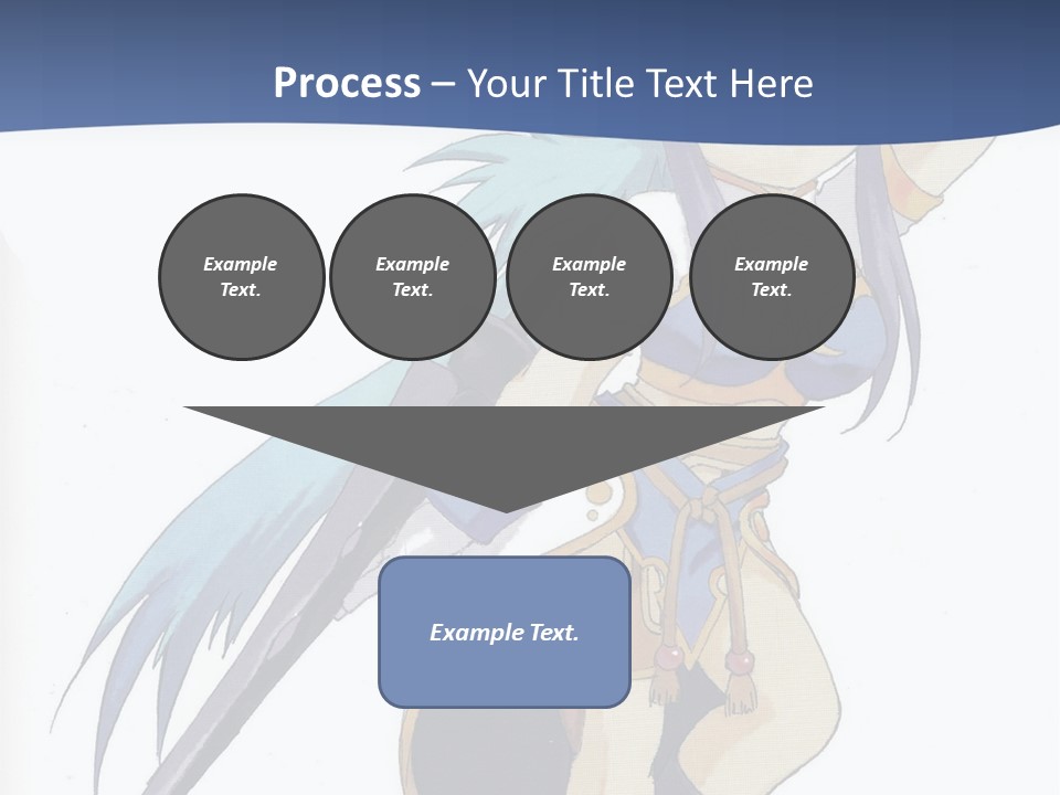 An Anime Character With A Sword In Her Hand PowerPoint Template