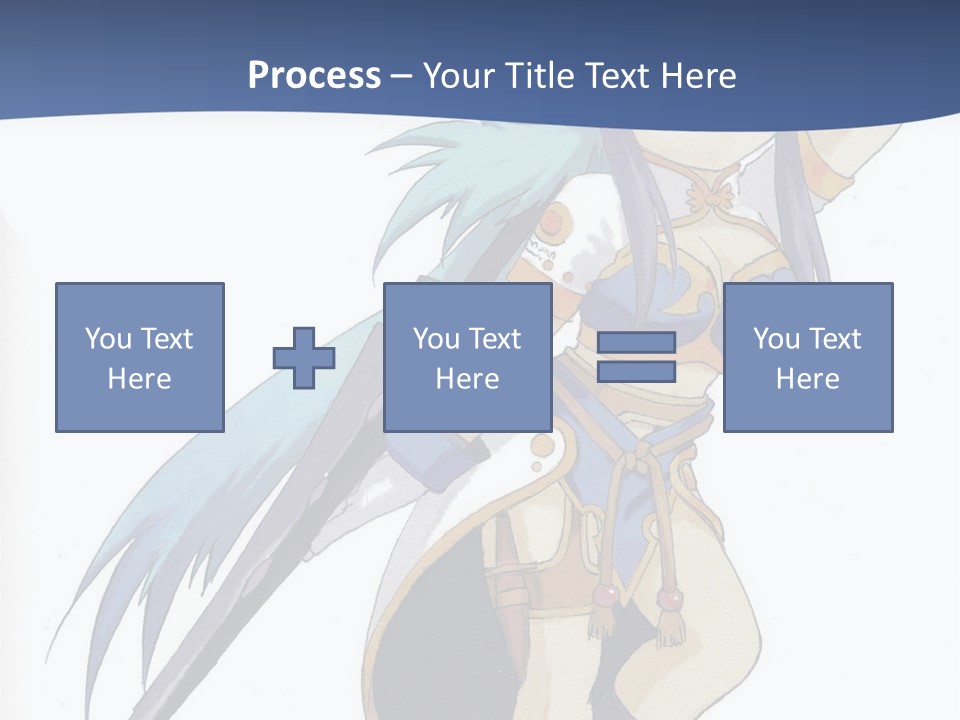 An Anime Character With A Sword In Her Hand PowerPoint Template