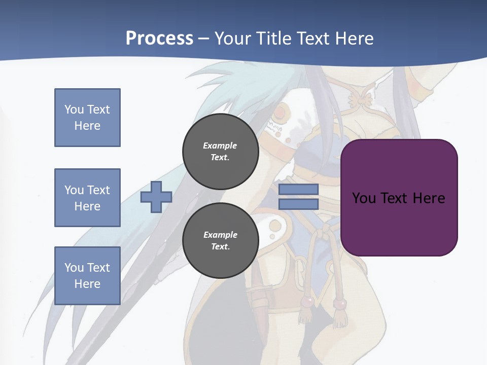 An Anime Character With A Sword In Her Hand PowerPoint Template