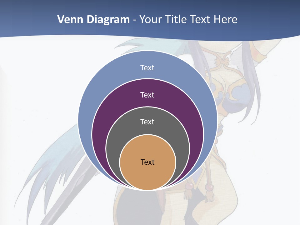 An Anime Character With A Sword In Her Hand PowerPoint Template