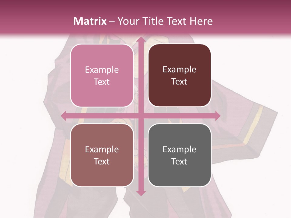A Man In A Purple Outfit With A Pink Background PowerPoint Template