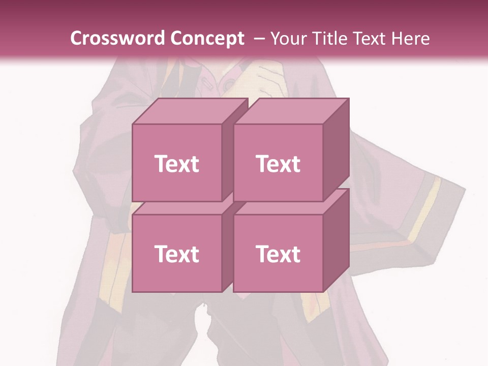 A Man In A Purple Outfit With A Pink Background PowerPoint Template