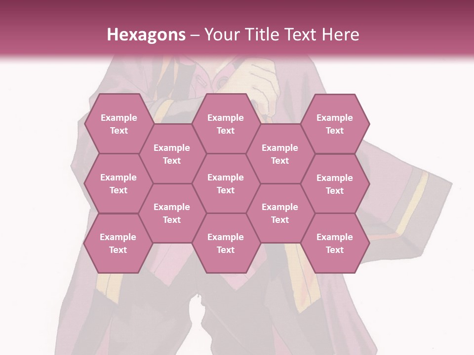 A Man In A Purple Outfit With A Pink Background PowerPoint Template