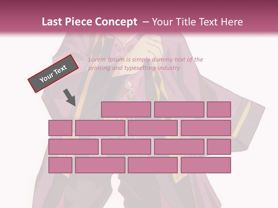 A Man In A Purple Outfit With A Pink Background PowerPoint Template