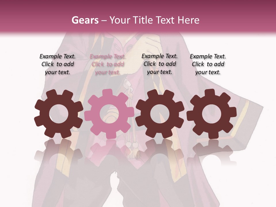 A Man In A Purple Outfit With A Pink Background PowerPoint Template