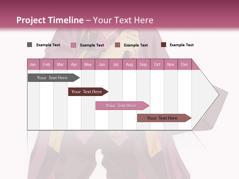 A Man In A Purple Outfit With A Pink Background PowerPoint Template