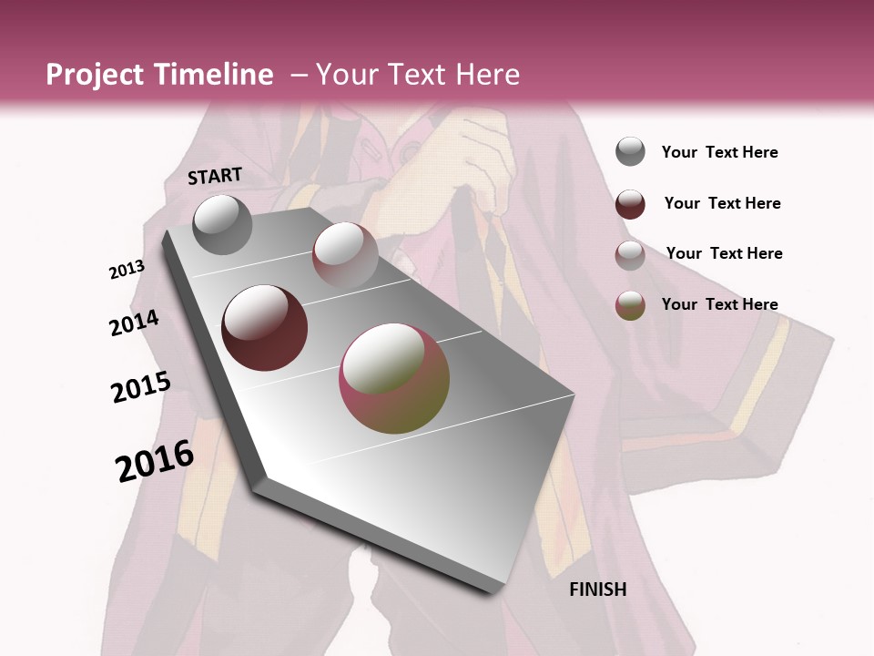 A Man In A Purple Outfit With A Pink Background PowerPoint Template