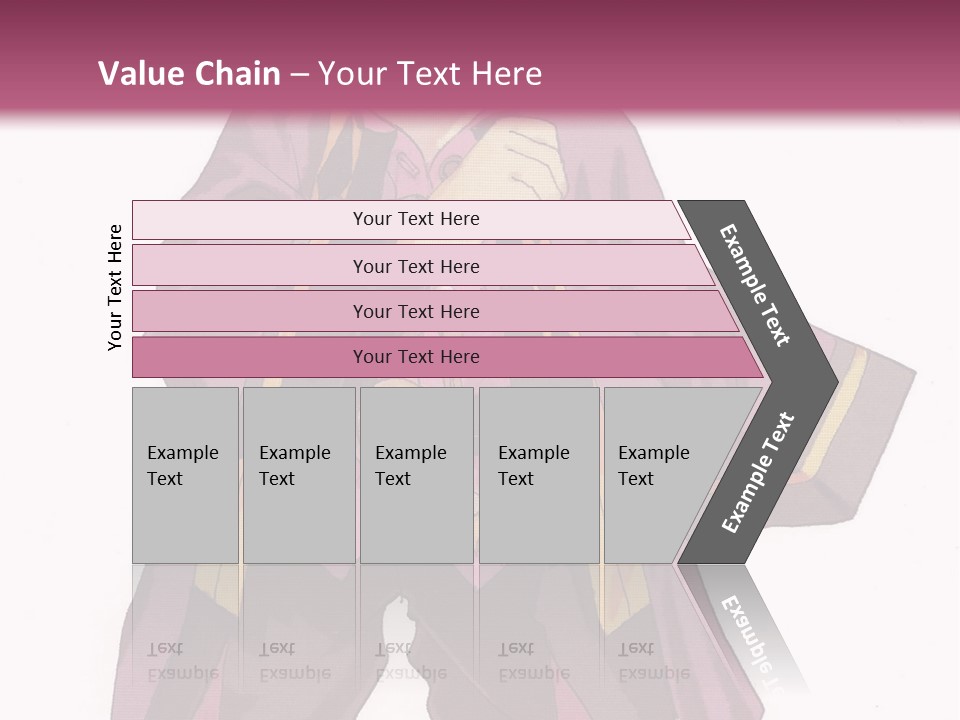 A Man In A Purple Outfit With A Pink Background PowerPoint Template