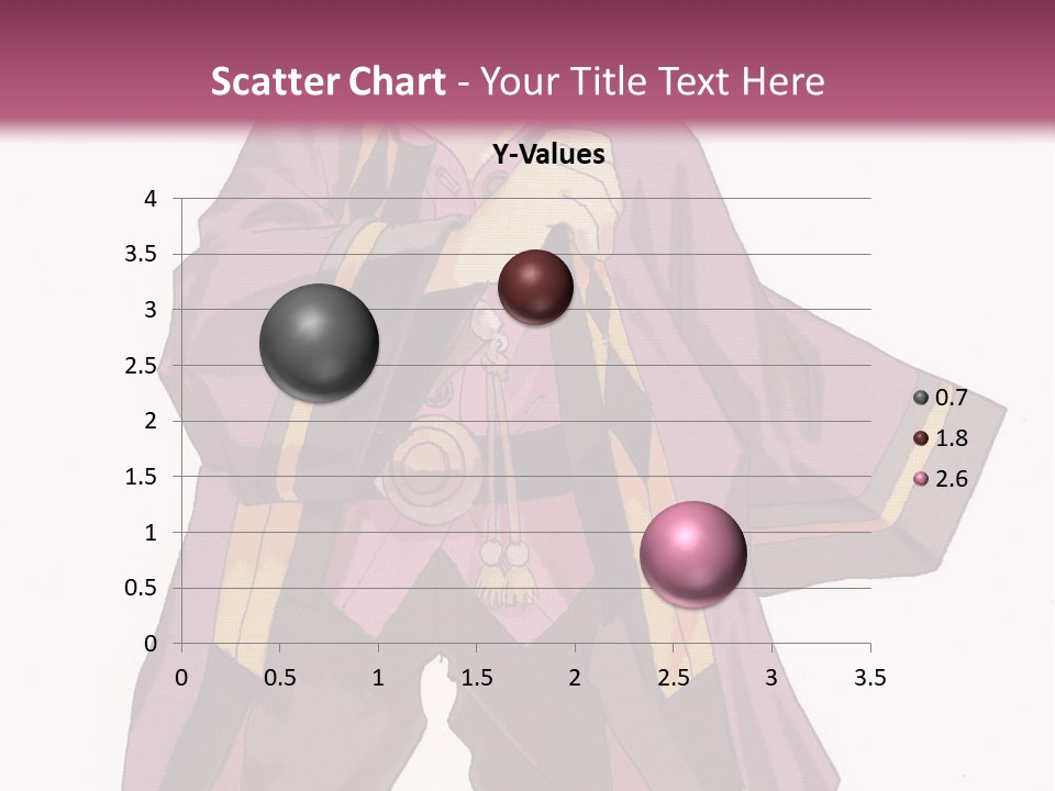 A Man In A Purple Outfit With A Pink Background PowerPoint Template