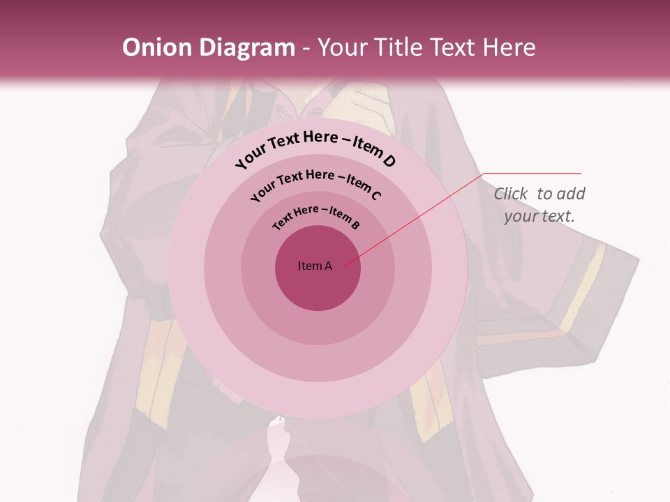 A Man In A Purple Outfit With A Pink Background PowerPoint Template