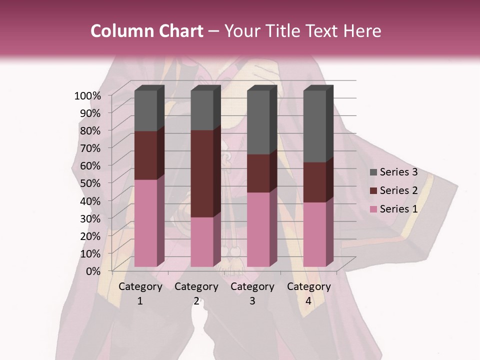 A Man In A Purple Outfit With A Pink Background PowerPoint Template