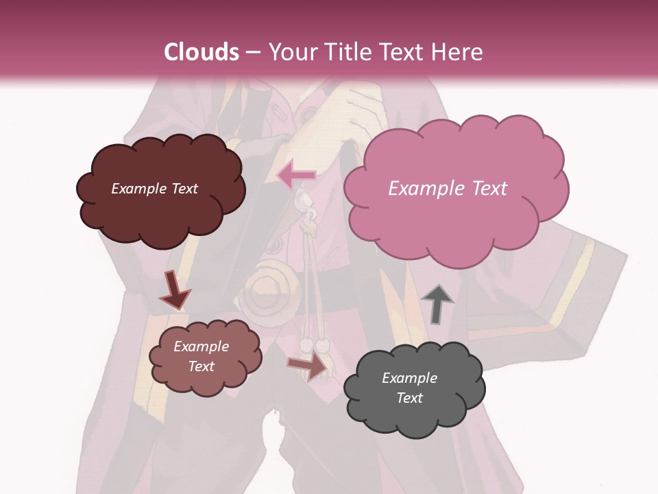 A Man In A Purple Outfit With A Pink Background PowerPoint Template