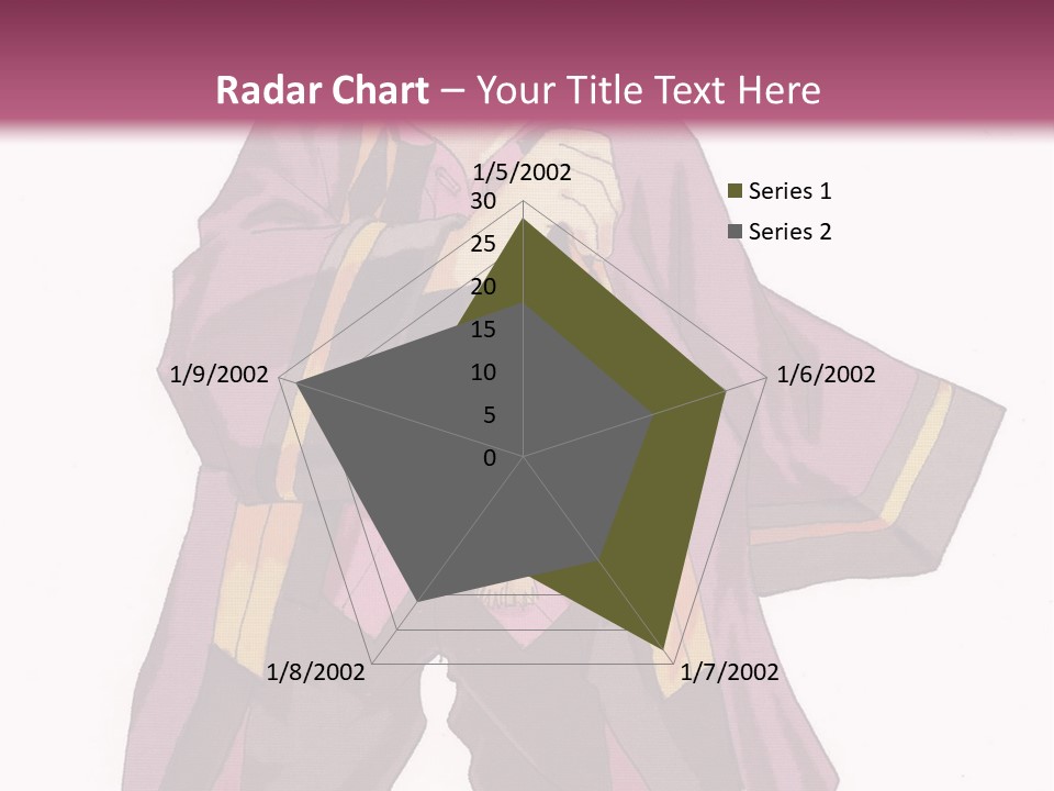 A Man In A Purple Outfit With A Pink Background PowerPoint Template