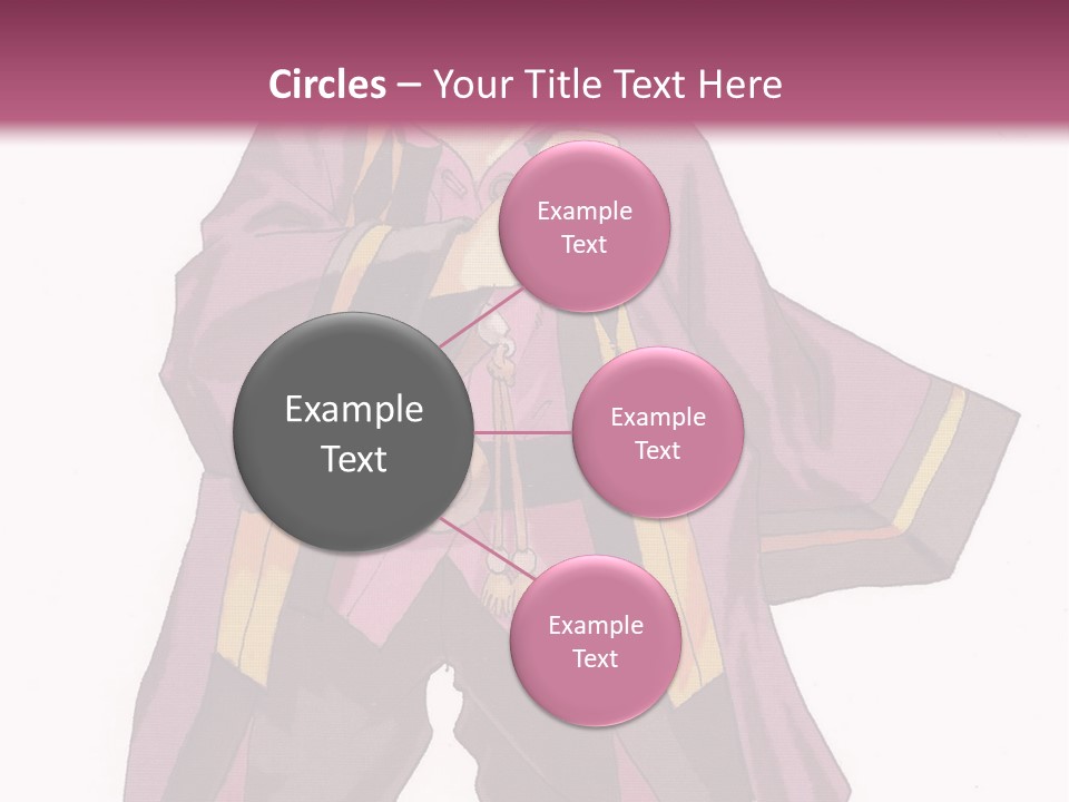 A Man In A Purple Outfit With A Pink Background PowerPoint Template