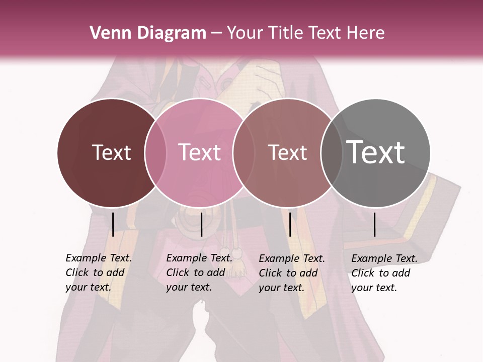 A Man In A Purple Outfit With A Pink Background PowerPoint Template