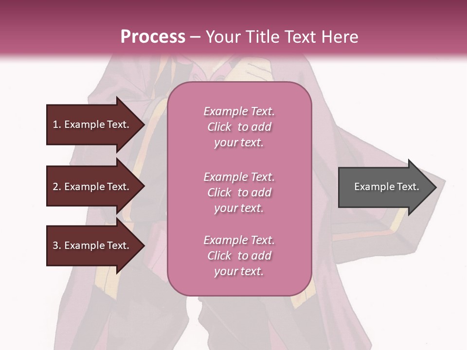 A Man In A Purple Outfit With A Pink Background PowerPoint Template