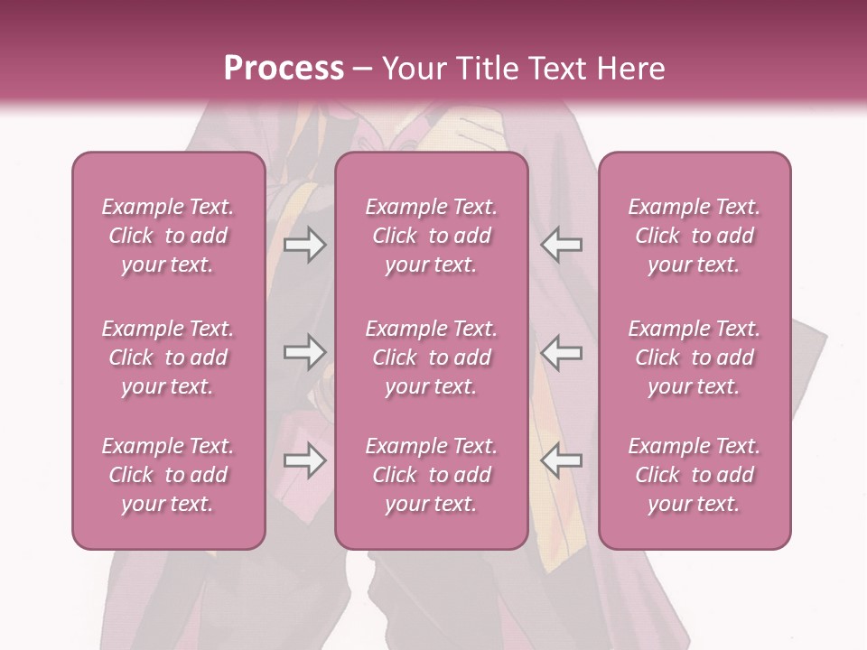 A Man In A Purple Outfit With A Pink Background PowerPoint Template