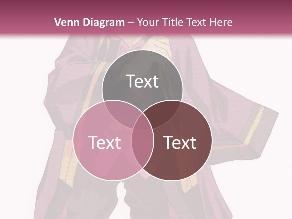 A Man In A Purple Outfit With A Pink Background PowerPoint Template
