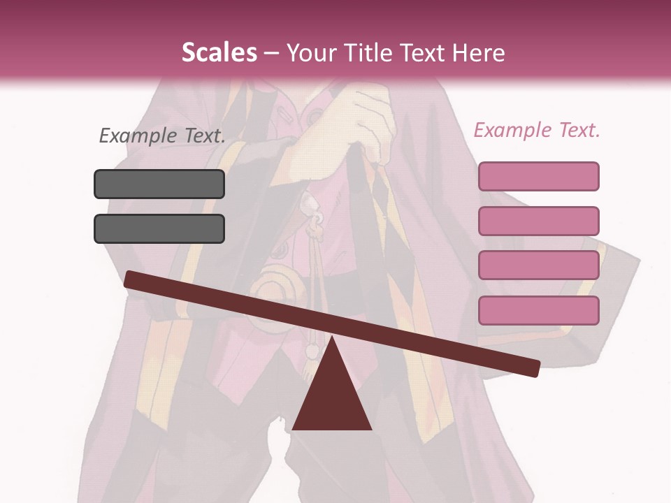 A Man In A Purple Outfit With A Pink Background PowerPoint Template