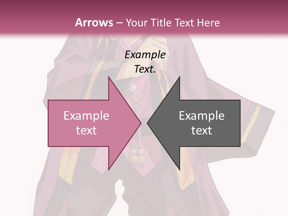 A Man In A Purple Outfit With A Pink Background PowerPoint Template