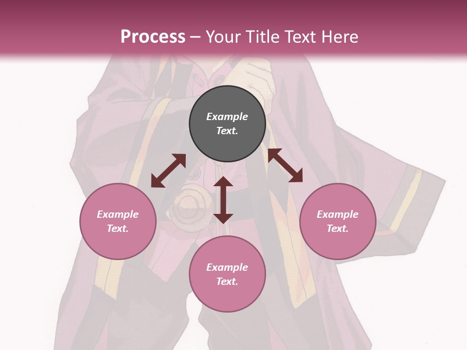 A Man In A Purple Outfit With A Pink Background PowerPoint Template