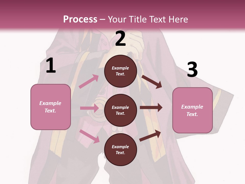 A Man In A Purple Outfit With A Pink Background PowerPoint Template