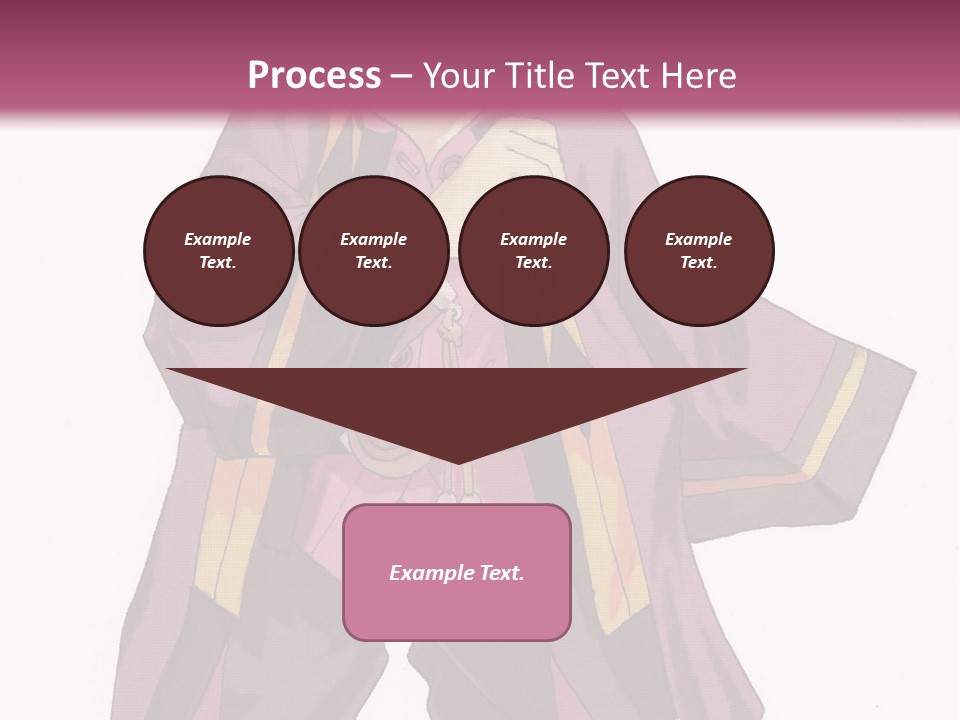 A Man In A Purple Outfit With A Pink Background PowerPoint Template