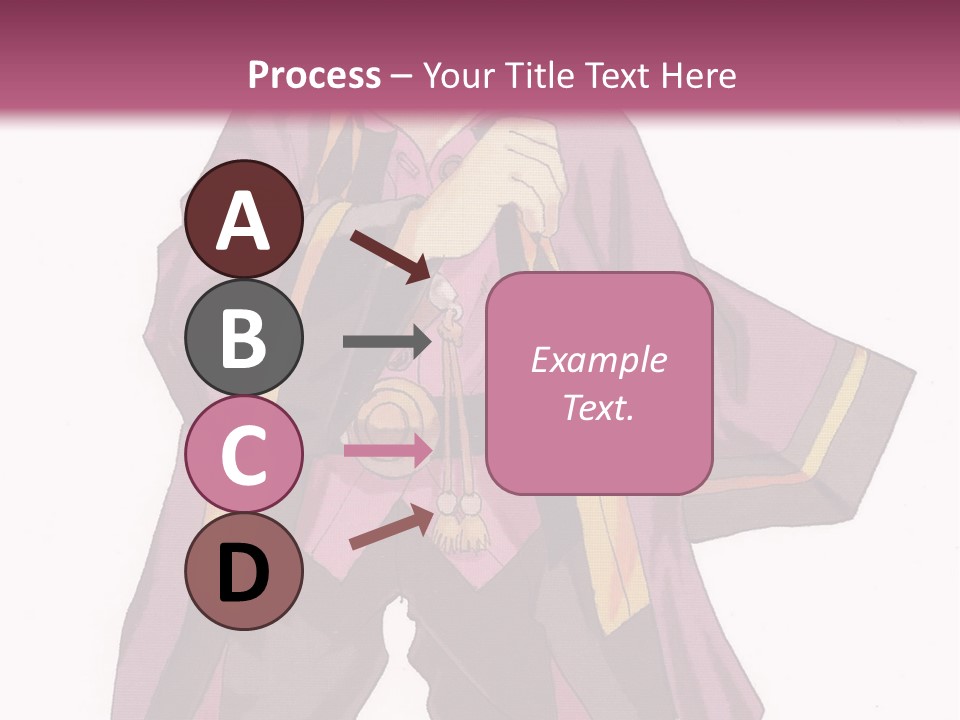 A Man In A Purple Outfit With A Pink Background PowerPoint Template