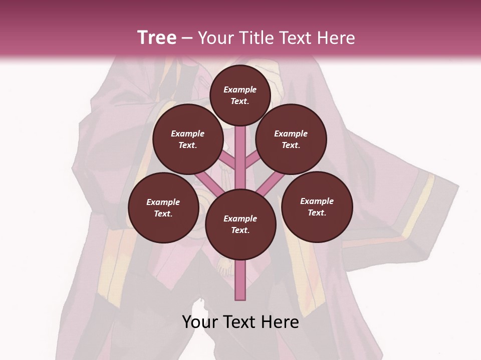 A Man In A Purple Outfit With A Pink Background PowerPoint Template