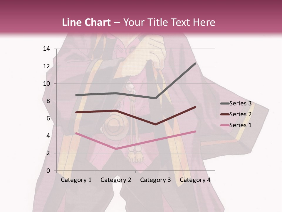 A Man In A Purple Outfit With A Pink Background PowerPoint Template