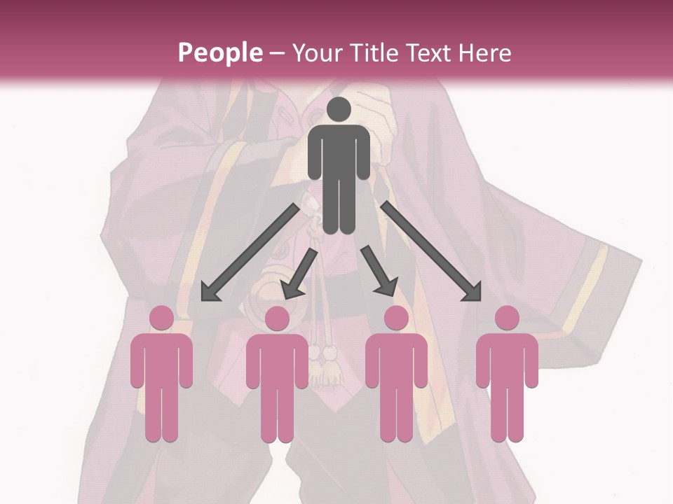 A Man In A Purple Outfit With A Pink Background PowerPoint Template