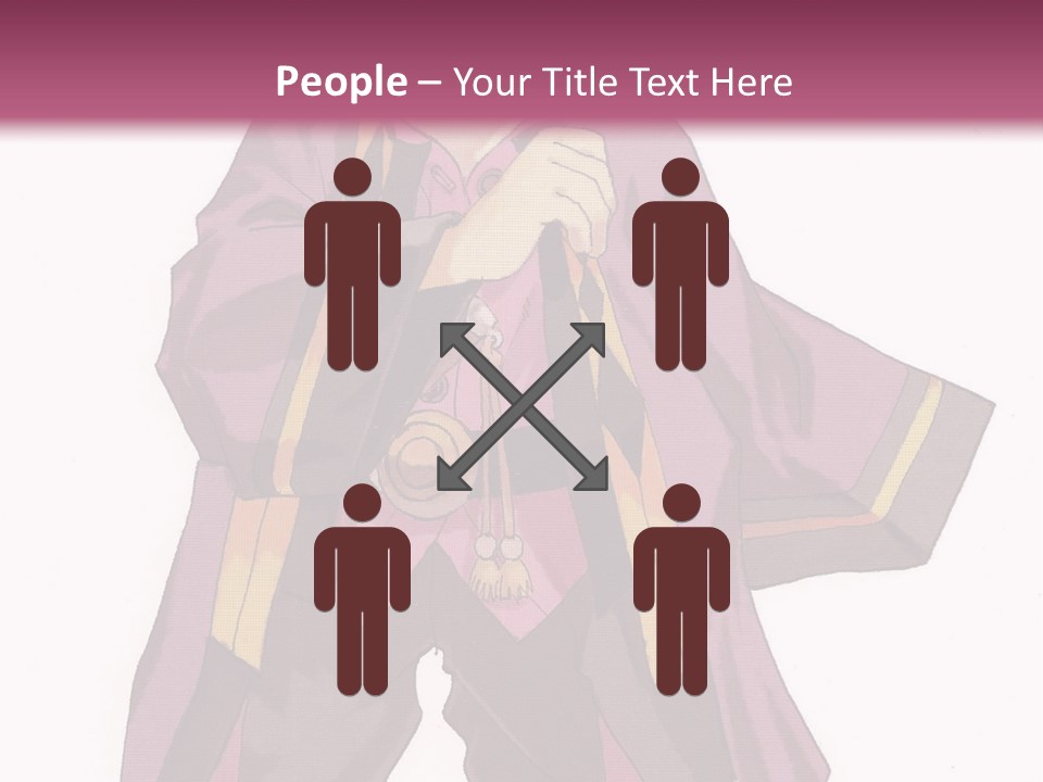 A Man In A Purple Outfit With A Pink Background PowerPoint Template