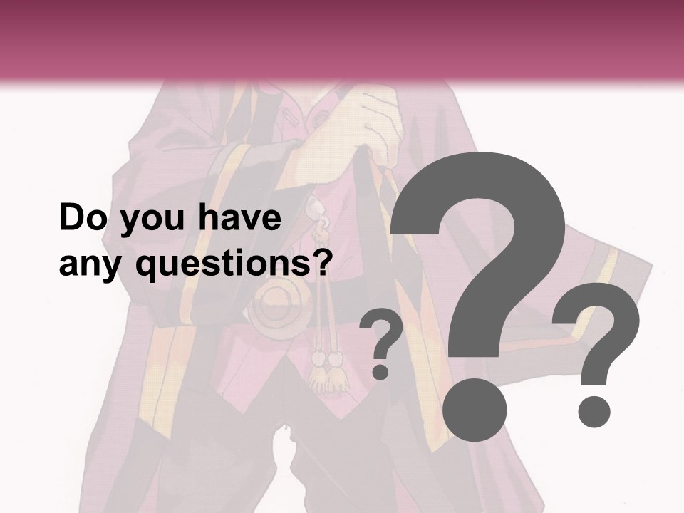 A Man In A Purple Outfit With A Pink Background PowerPoint Template