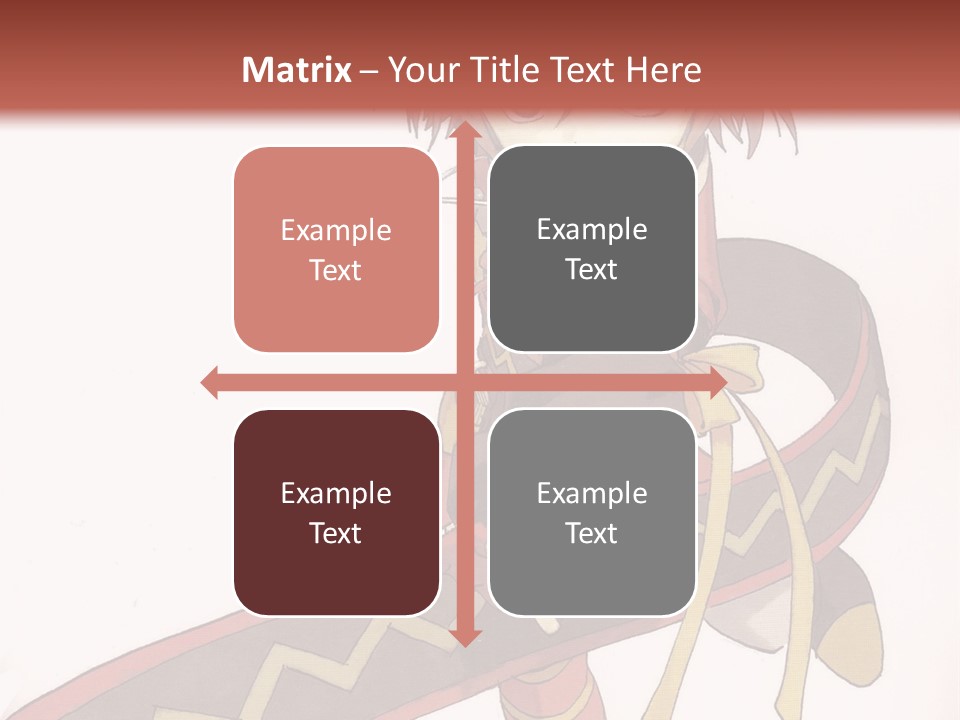 An Anime Character Is Holding A Sword In Her Hand PowerPoint Template
