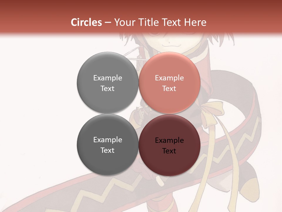 An Anime Character Is Holding A Sword In Her Hand PowerPoint Template