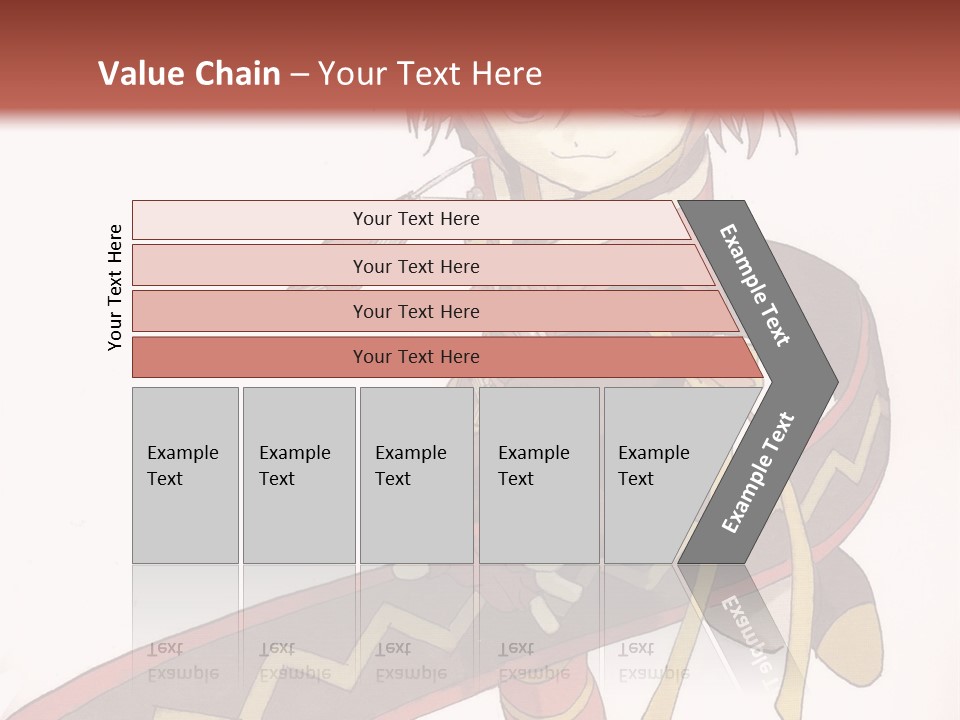 An Anime Character Is Holding A Sword In Her Hand PowerPoint Template