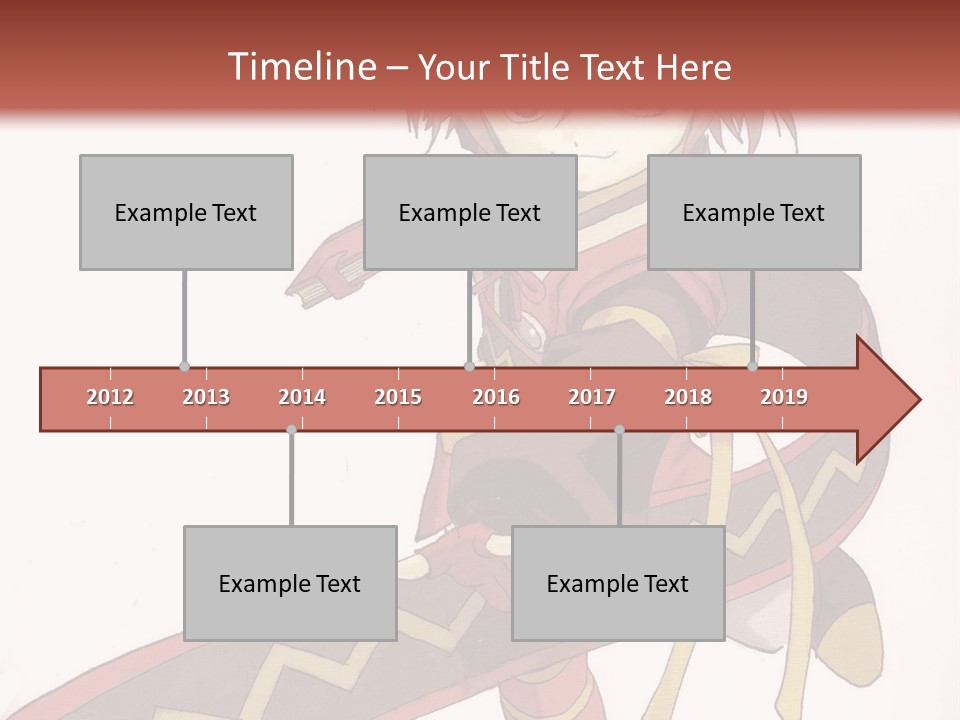An Anime Character Is Holding A Sword In Her Hand PowerPoint Template