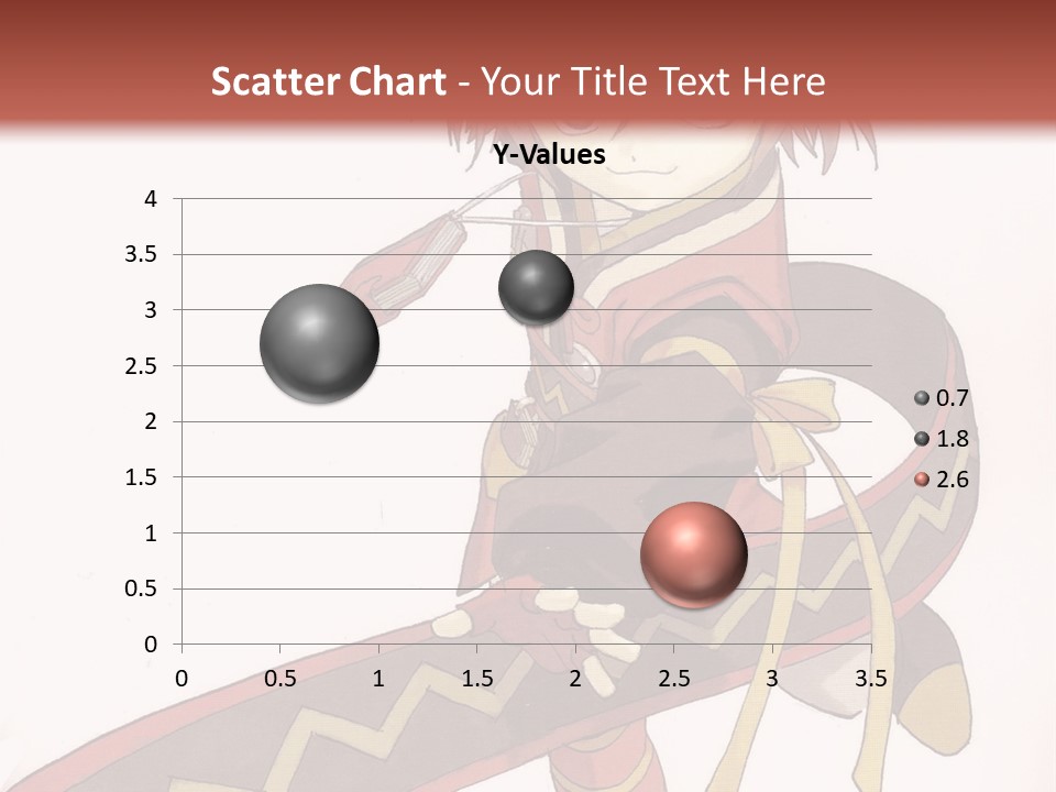 An Anime Character Is Holding A Sword In Her Hand PowerPoint Template