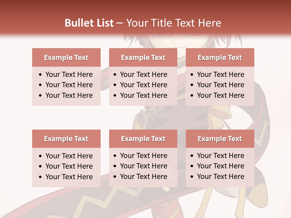 An Anime Character Is Holding A Sword In Her Hand PowerPoint Template