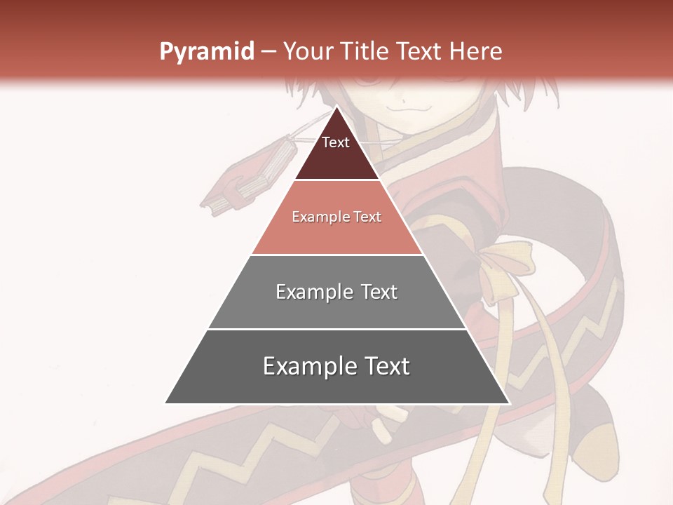 An Anime Character Is Holding A Sword In Her Hand PowerPoint Template