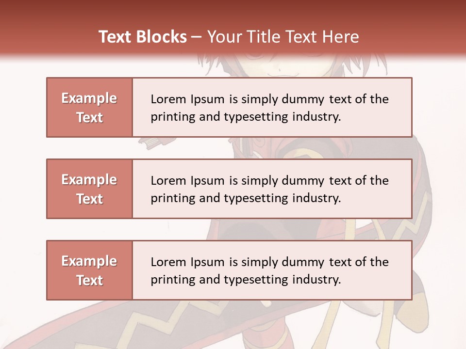 An Anime Character Is Holding A Sword In Her Hand PowerPoint Template