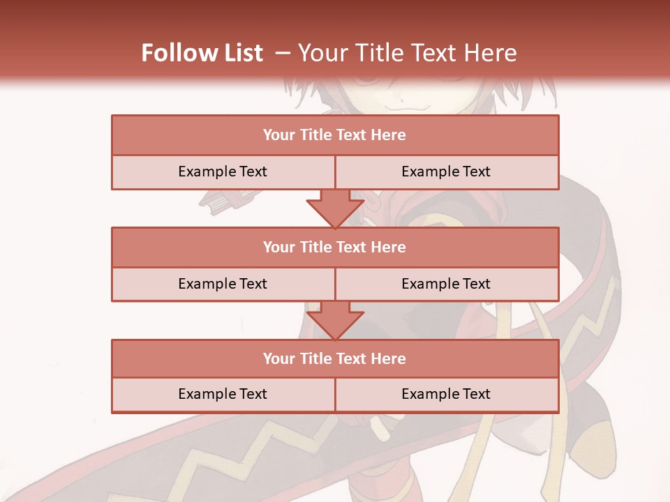 An Anime Character Is Holding A Sword In Her Hand PowerPoint Template