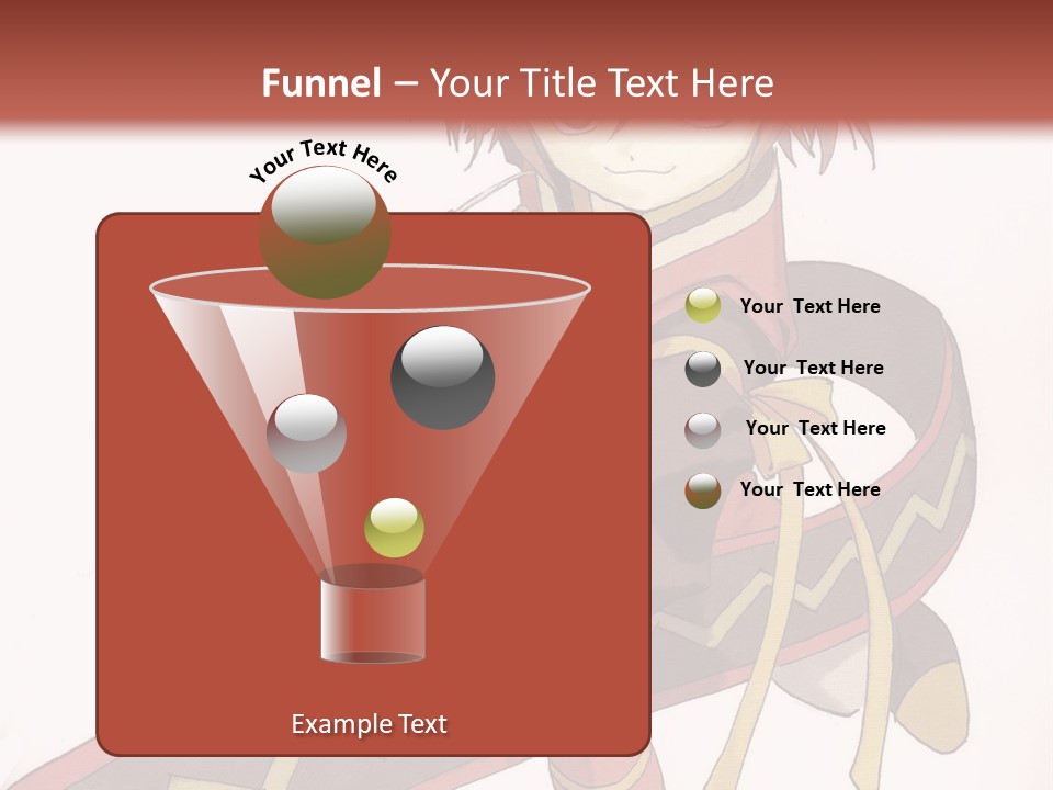 An Anime Character Is Holding A Sword In Her Hand PowerPoint Template