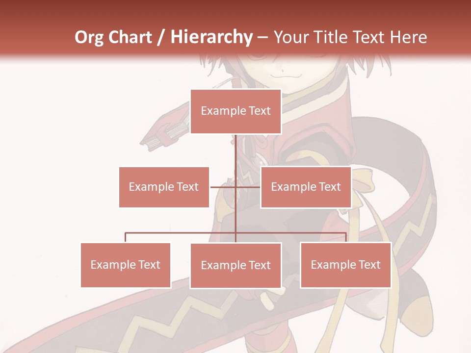 An Anime Character Is Holding A Sword In Her Hand PowerPoint Template