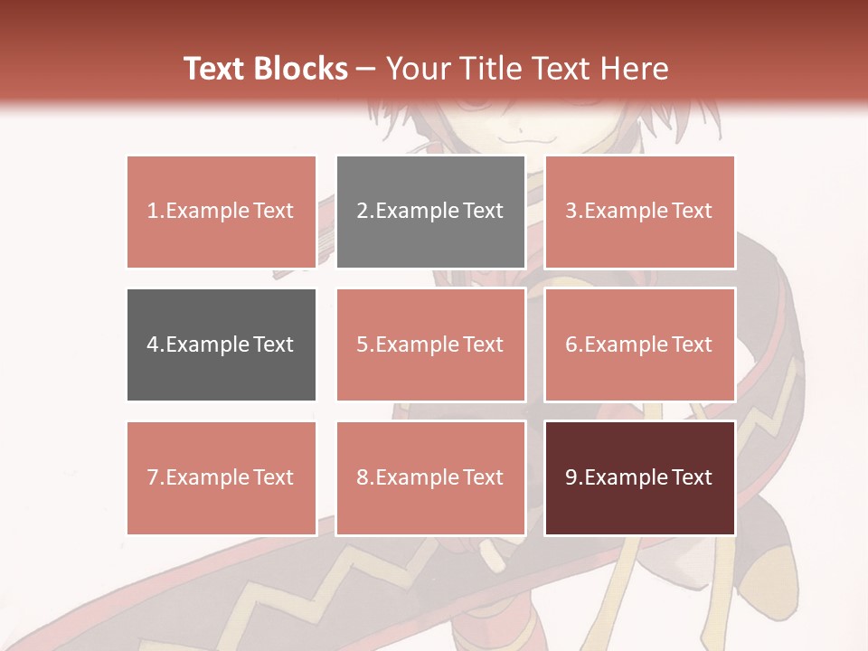 An Anime Character Is Holding A Sword In Her Hand PowerPoint Template