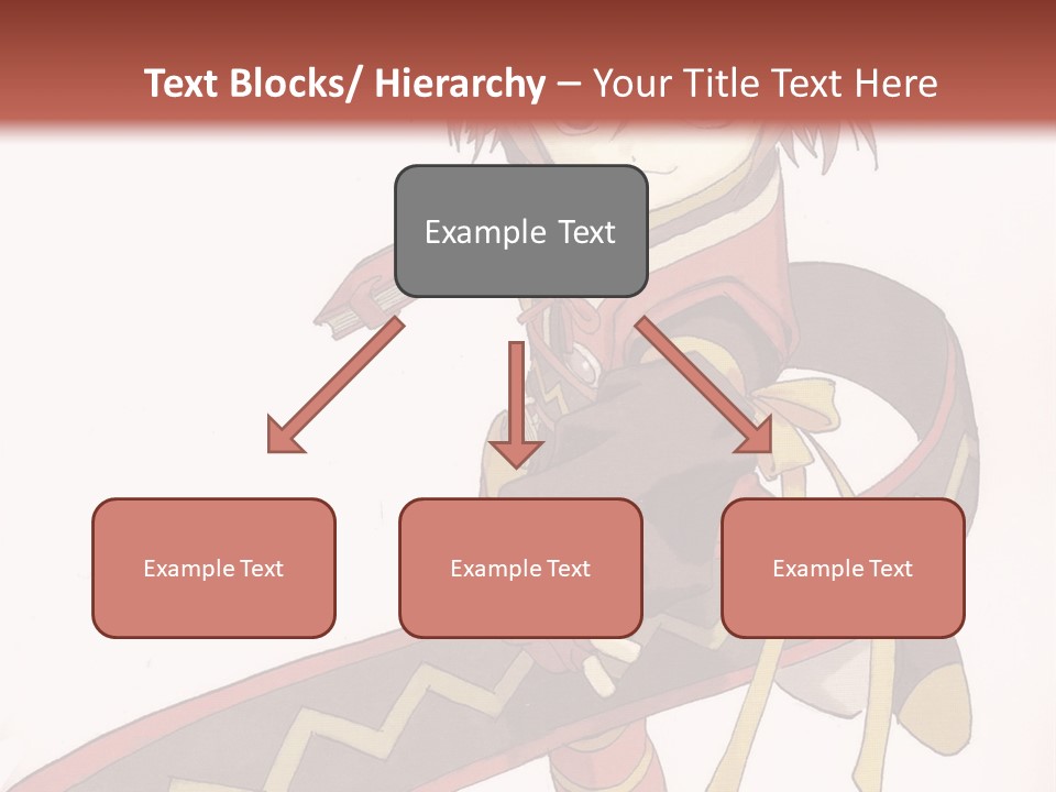 An Anime Character Is Holding A Sword In Her Hand PowerPoint Template