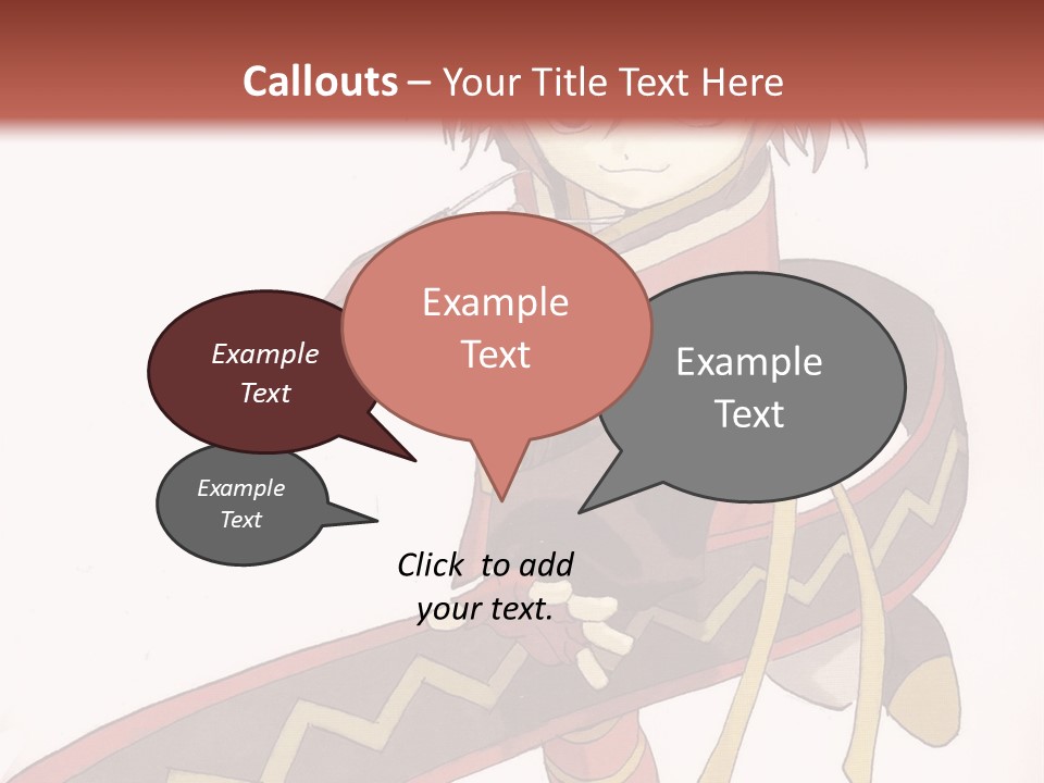 An Anime Character Is Holding A Sword In Her Hand PowerPoint Template