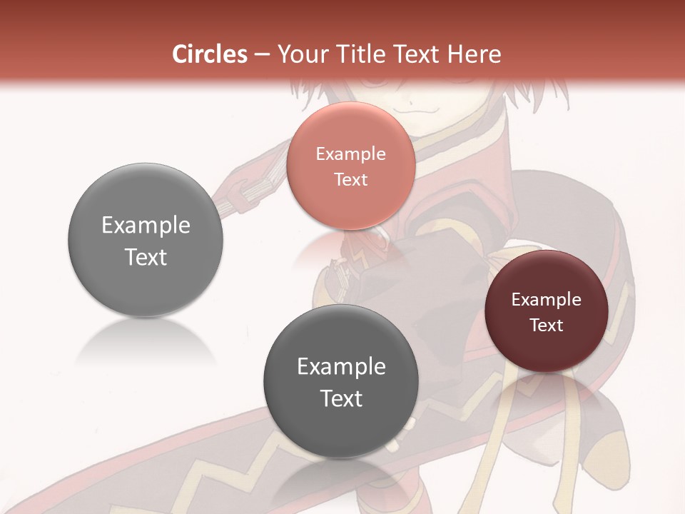 An Anime Character Is Holding A Sword In Her Hand PowerPoint Template